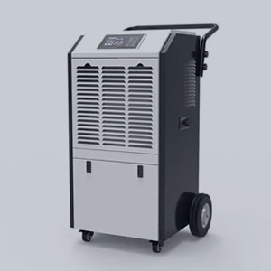 90L/D portable dehumidifier air dryer moisture removal with handrail and big wheels for big room greenhouse basement laundrant